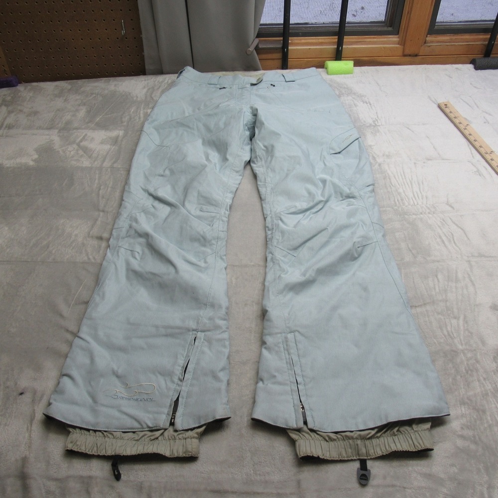 Rossignol Snow Pants Womens Medium White Session Ridge Ski Insulated Cargo 30x31